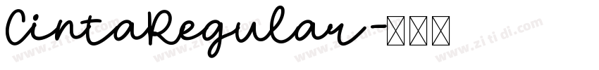 CintaRegular字体转换