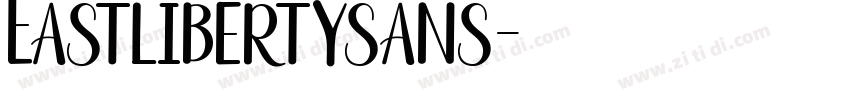 Eastlibertysans字体转换