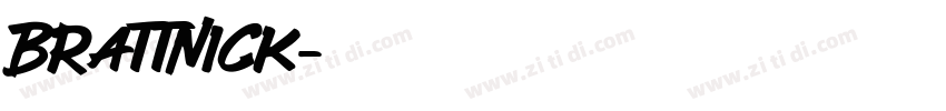 Brattnick字体转换