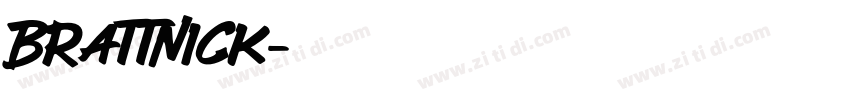 Brattnick字体转换