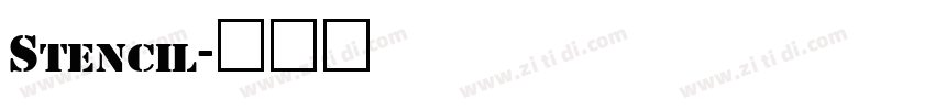 Stencil字体转换