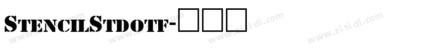 StencilStdotf字体转换