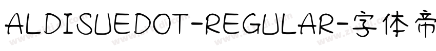 ALDISUEDOT-REGULAR字体转换