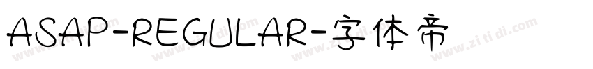 ASAP-REGULAR字体转换