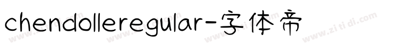 chendolleregular字体转换