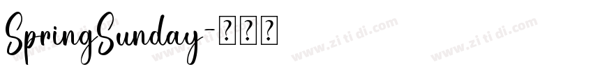 SpringSunday字体转换
