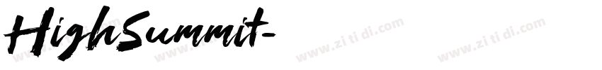HighSummit字体转换