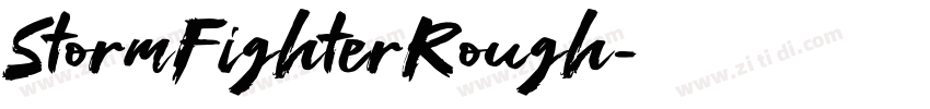 StormFighterRough字体转换