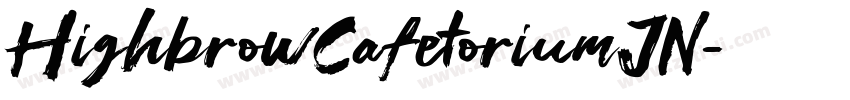 HighbrowCafetoriumJN字体转换