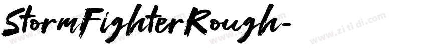 StormFighterRough字体转换