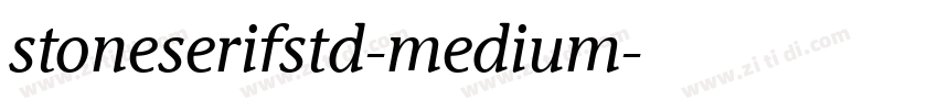 stoneserifstd-medium字体转换