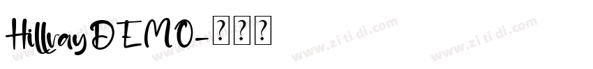 HillrayDEMO字体转换