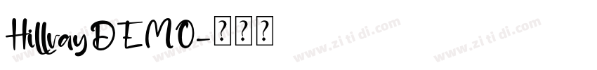 HillrayDEMO字体转换