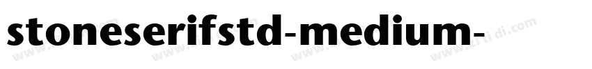 stoneserifstd-medium字体转换