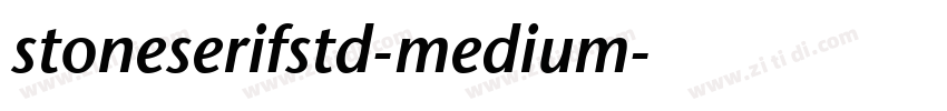 stoneserifstd-medium字体转换
