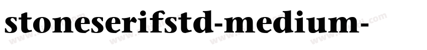 stoneserifstd-medium字体转换