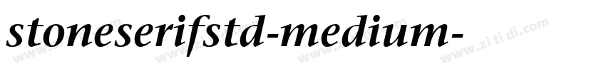 stoneserifstd-medium字体转换