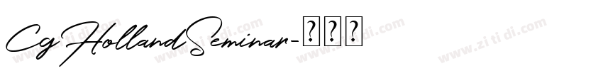 CgHollandSeminar字体转换