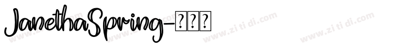 JanethaSpring字体转换