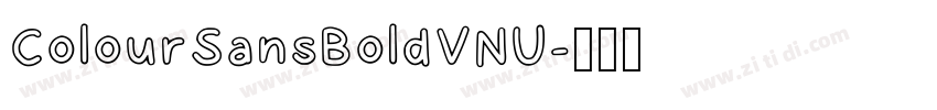 ColourSansBoldVNU字体转换