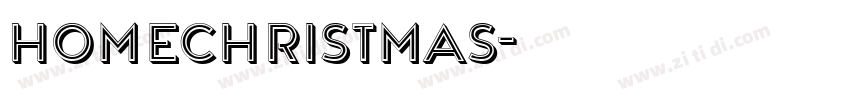 HomeChristmas字体转换