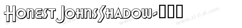 HonestJohnsShadow字体转换
