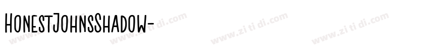 HonestJohnsShadow字体转换