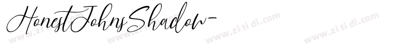 HonestJohnsShadow字体转换