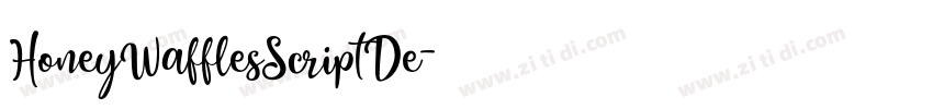 HoneyWafflesScriptDe字体转换