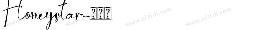 Honeystar字体转换