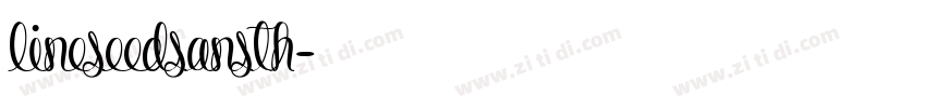lineseedsansth字体转换