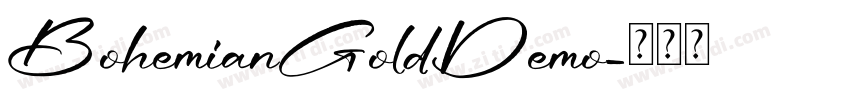 BohemianGoldDemo字体转换