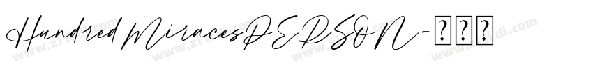 HundredMiracesPERSON字体转换