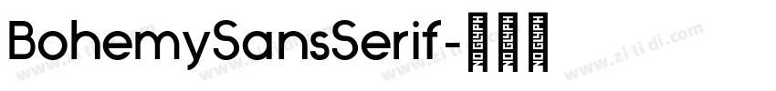 BohemySansSerif字体转换