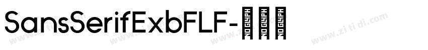 SansSerifExbFLF字体转换