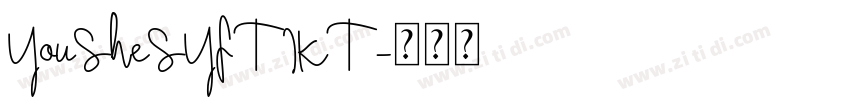 YouSheSYFTJKT字体转换