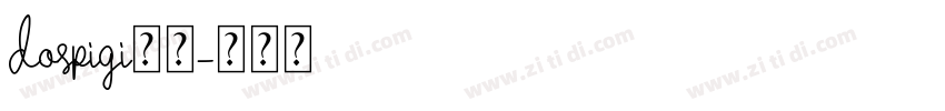 dospigi样品字体转换