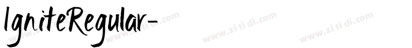 IgniteRegular字体转换