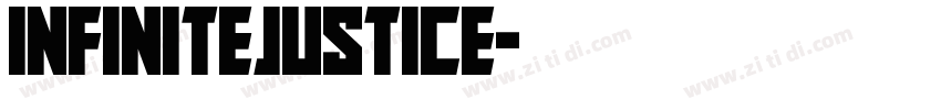InfiniteJustice字体转换