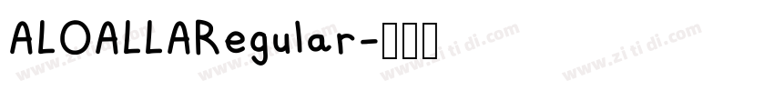 ALOALLARegular字体转换