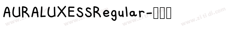 AURALUXESSRegular字体转换