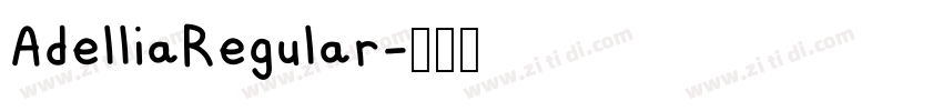 AdelliaRegular字体转换