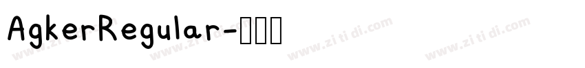 AgkerRegular字体转换