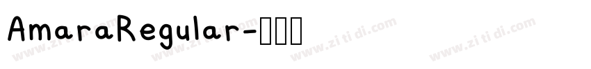 AmaraRegular字体转换