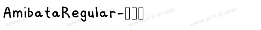AmibataRegular字体转换