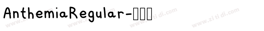 AnthemiaRegular字体转换