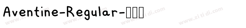 Aventine-Regular字体转换