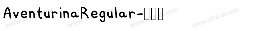 AventurinaRegular字体转换