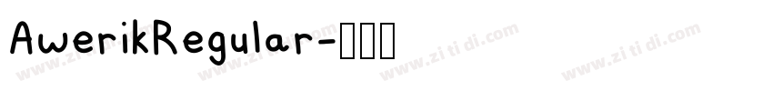 AwerikRegular字体转换