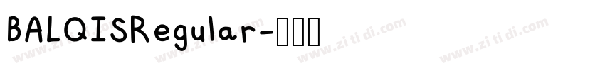 BALQISRegular字体转换